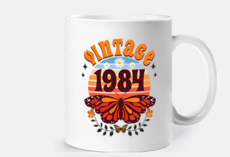 Cup Year 1984 Woman 40th Birthday