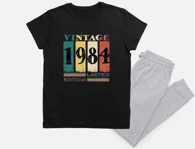 Pajama years gift woman and man 1984