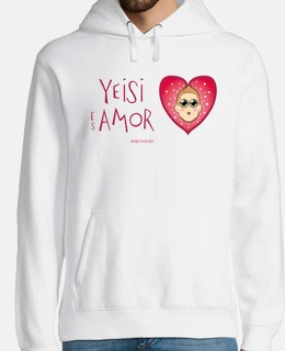 YEISI ES AMOR sudadera chico blanca
