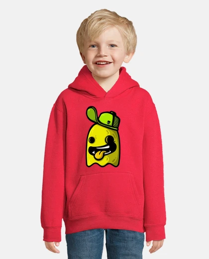 Kids yellow ghost green cap