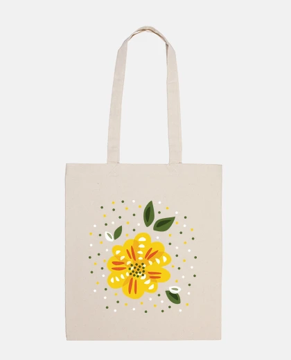 Bag yellow primrose flower