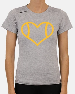 Yellow tennis heart