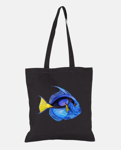 Bag yellowtail surgeonfish canvas student girl handbag tote