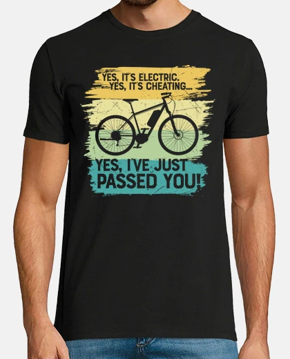 Tee-shirt yes it s electric bike