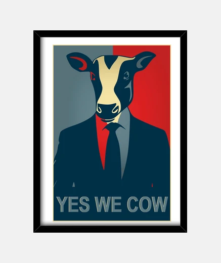 Framed yes we cow