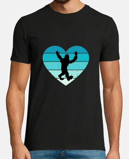 T-shirt Yeti inverno schnee schneemensch retrò