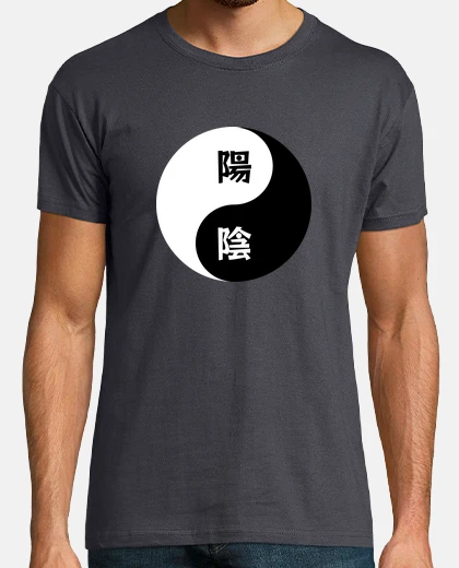 T-shirt yin yang kanji
