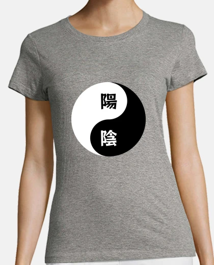 T-shirt yin yang kanji 2