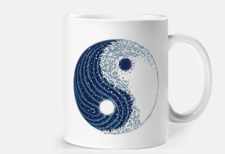 Tazza yin yang la grande onda