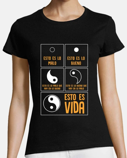 T-shirt yin yang life this is life philosophy zen meditation buddhism