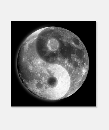 Stampa yin yang luna