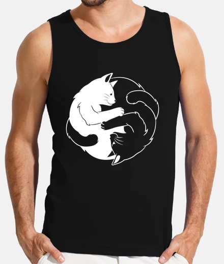 T-shirt Ying Yang Cat For Cat Lovers