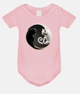 ying yang cats black and white