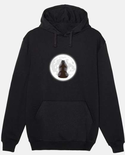 Hoodie Yip Yip into the moonlight Mens hoodie