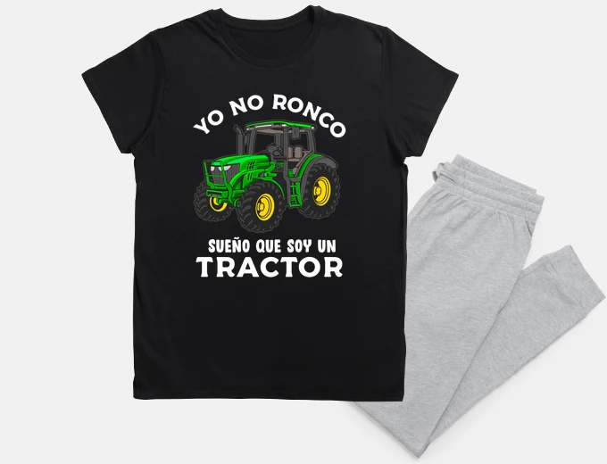 Pijama Yo No Ronco Sueño Que Soy Un Tractor Tractorista Agricultor