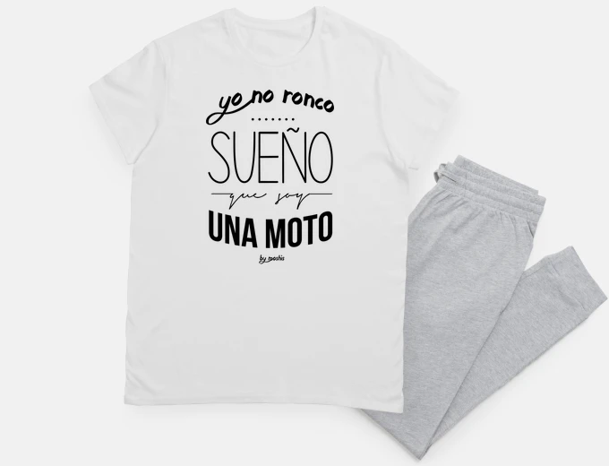 Pijama Yo no ronco, sueño que soy una moto