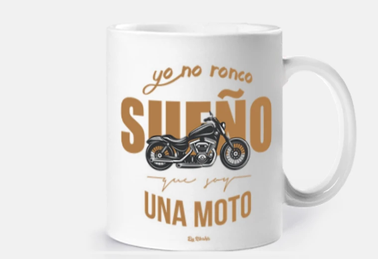Taza Yo no ronco, sueño que soy una moto