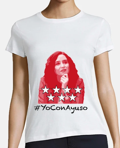 Playera YoConAyuso Mujer Blanco
