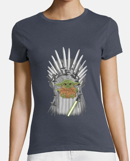 Tee-shirt yoda sur le trône de fer