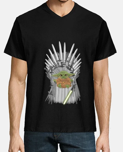 Tee-shirt yoda sur le trône de fer