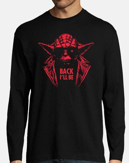 Tee-shirt yoda terminator - de back je serai