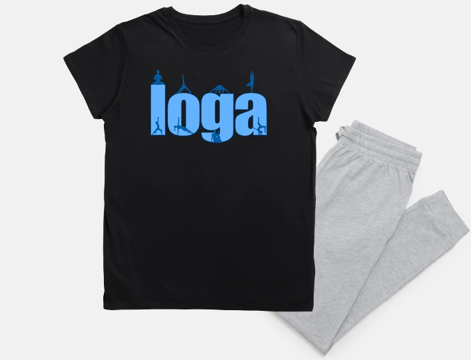 Pyjama yoga catalan blau