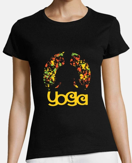 T-shirt yoga colorato