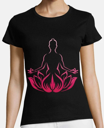 T-shirt yoga e meditazione yoga fiore di loto