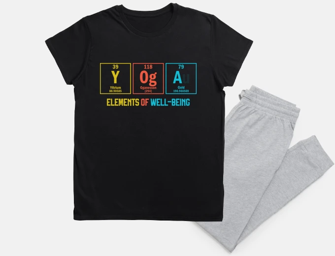 Pajama yoga elements of well-being