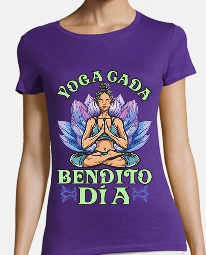 T-shirt yoga every blessed day lotus flower philosophy meditation