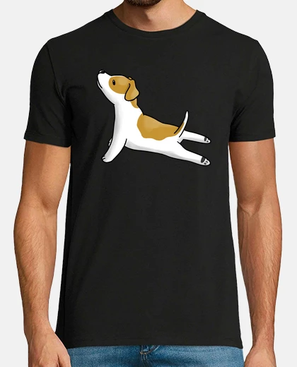 Tee-shirt yoga jack russell terrier