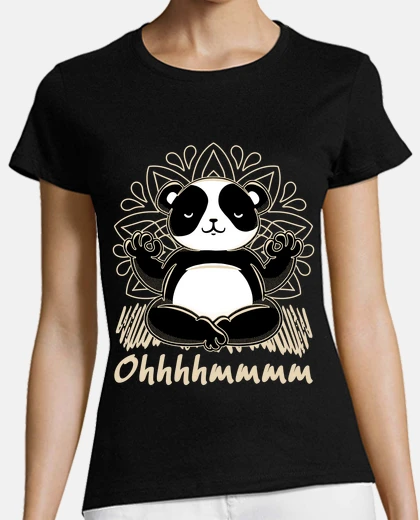 T-shirt Yoga Panda Meditation Qigong Gymnastics