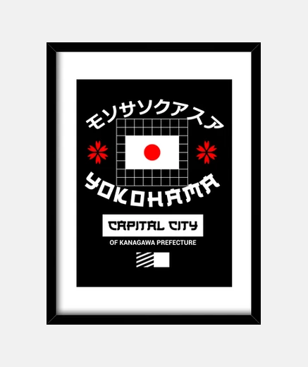 Quadro Yokohama cap dlei città italiana