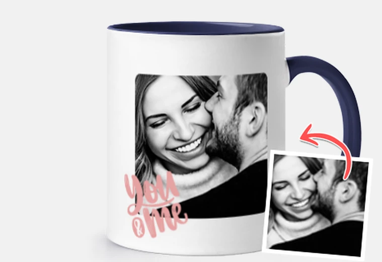 Cup you and me mug with customizable photo