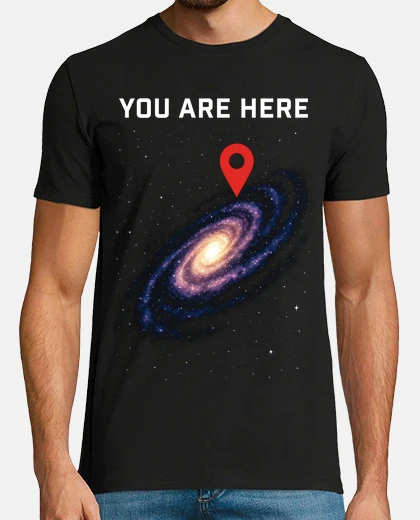 T-shirt you are qui via lattea universo spazio