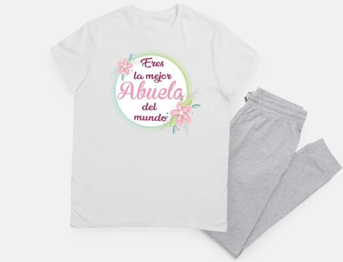 Pajama you are the best grandma floral