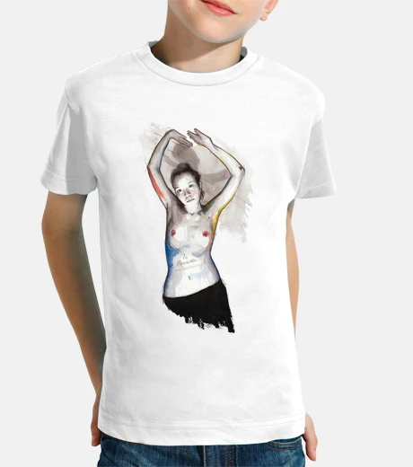 Abbigliamento you strappò il mio viscere / bambino, manica corta, bianco