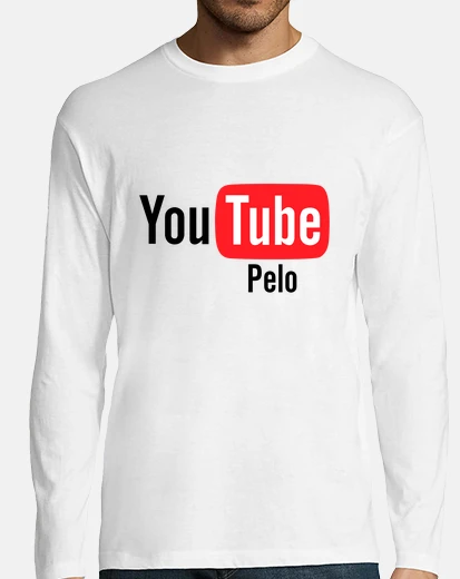Camiseta You tube pelo manga larga