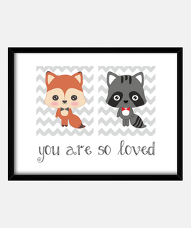 you are so loved - frame for room baby