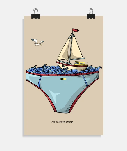Poster your sea in slip