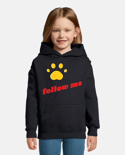 Abbigliamento zampa di cane seguimi il mio cagnolino