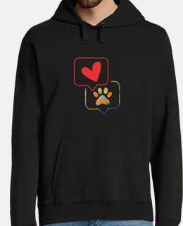 zampa di cane stampa tie dye arcobaleno