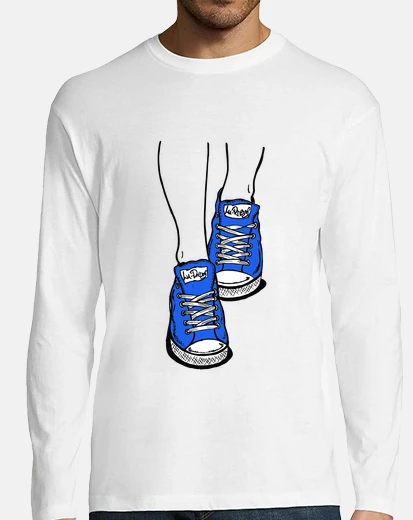 Playera Zapatillas Azul