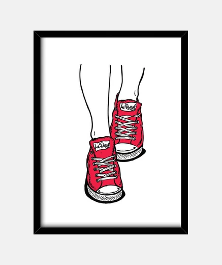 Cuadro Zapatillas Rojo
