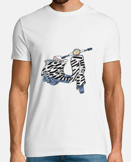 Camiseta zebra vespa
