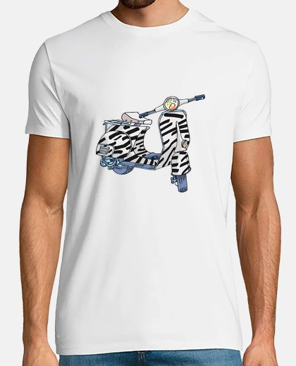 Camiseta zebra vespa