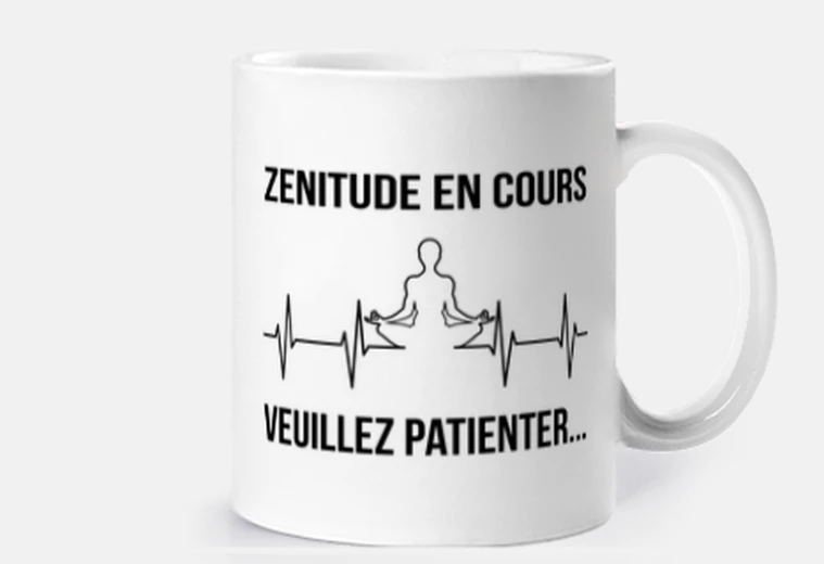 Mug zenitude en cours - Message Humour
