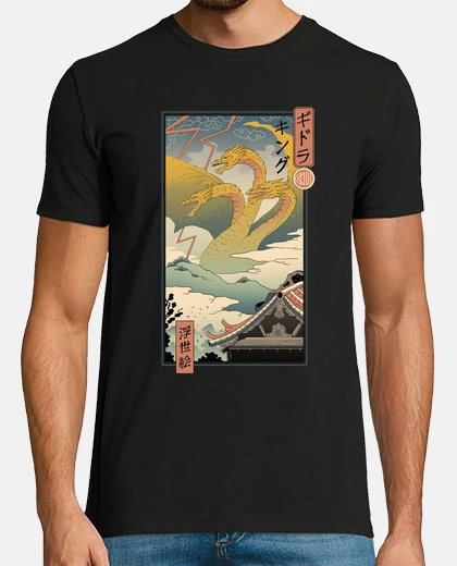Tee-shirt zero monster ukiyo-e shirt mens