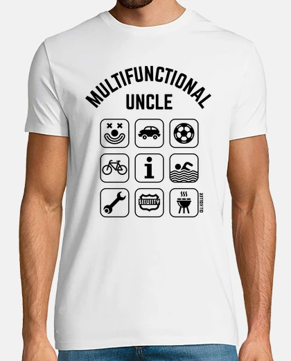 T-shirt zio multifunzionale - 9 icone - eu