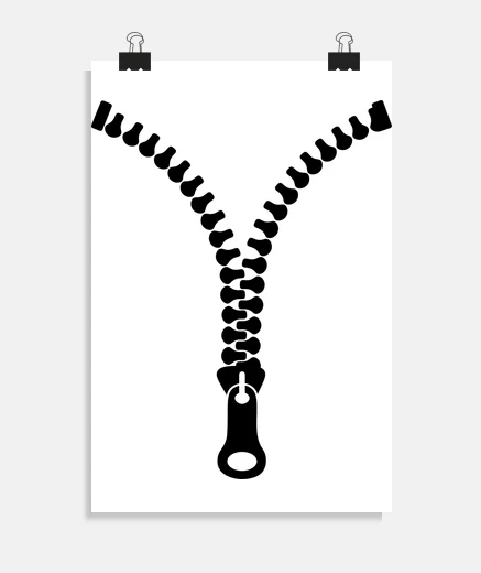 Poster zip zipper poster office living room workshop shop stand poster